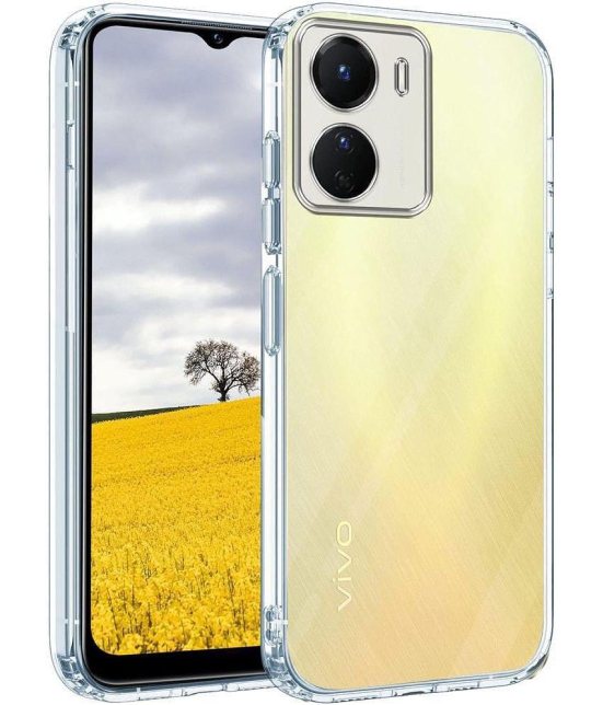 Case Vault Covers Silicon Soft cases Compatible For Silicon Vivo T2x 5G ( Pack of 1 ) - Transparent