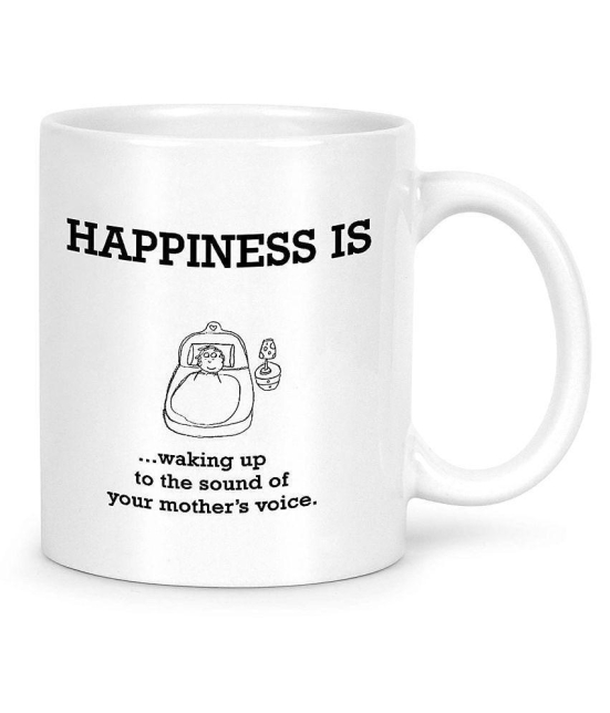 Idream Quote Printed Ceramic Coffee Mug 1 Pcs 330 mL - White