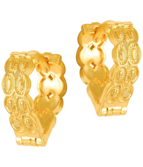 VIVASTRI Golden Clip-Ons Earrings ( Pack of 1 ) - Golden