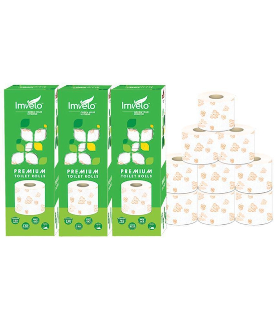 Imvelo - Paper Disposable Toilet Rolls ( Pack of 3 ) - 9