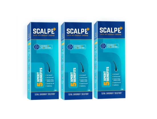 Scalpe Expert Anti Dandruff Shampoo 75ml-Pack of 3