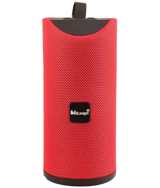 hitage BT-5.1 Rocker Series 10 W Bluetooth Speaker Bluetooth V 5.1 with USB,SD card Slot,Aux Playback Time 4 hrs Red - Red