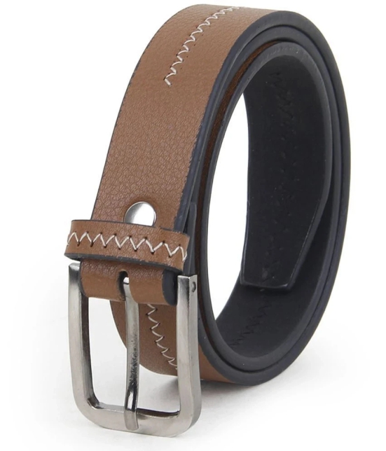 Zacharias Boys Synthetic Leather Belt for kids (Pack of 1) (kb-20_Black) (6-10 Years) - None