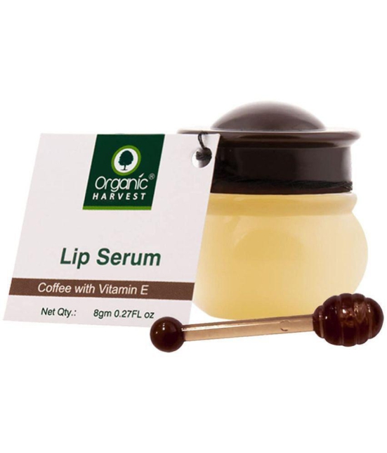 Organic Harvest Lip Serum Coffee With Vitamin E, Naturally Brightens & Softens the Dark Lips, Soft & Plumped Lips For Men & Women, Best for Dry & Chapped Lips - 8gm