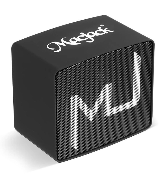 Macjack Wave 120 3 W Bluetooth Speaker Bluetooth v5.0 with Call function,3D Bass Playback Time 10 hrs Black - Black