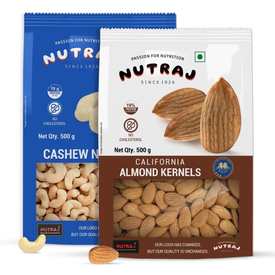 Nutraj California Almond & Cashews 1Kg (2 x 500g)