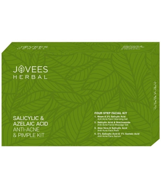 Jovees Herbal Salicylic & Azelaic Acid Anti-Acne & Pimple Facial Kit | For Oily & Acne Prone Skin