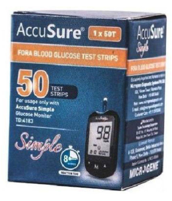 ACCUSURE SIMPLE, 50 STRIPS, TD 4183 Expiry March 2024