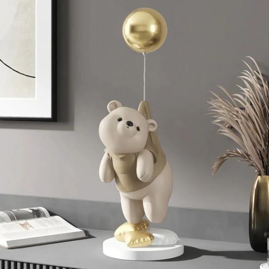 POLAR BEAR BALLOON DECOR-Beige