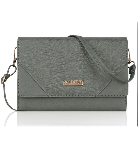 Nicoberry - Green PU Sling Bag - Green