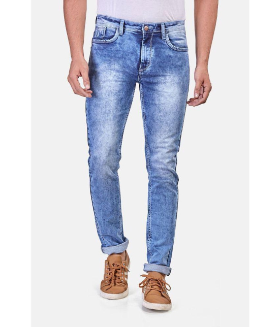 HJ HASASI Blue Regular Fit Jeans - None