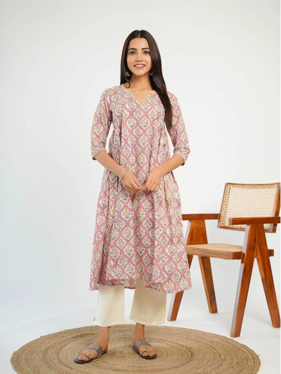 Seher Gullabi Gathered Kurti-XS