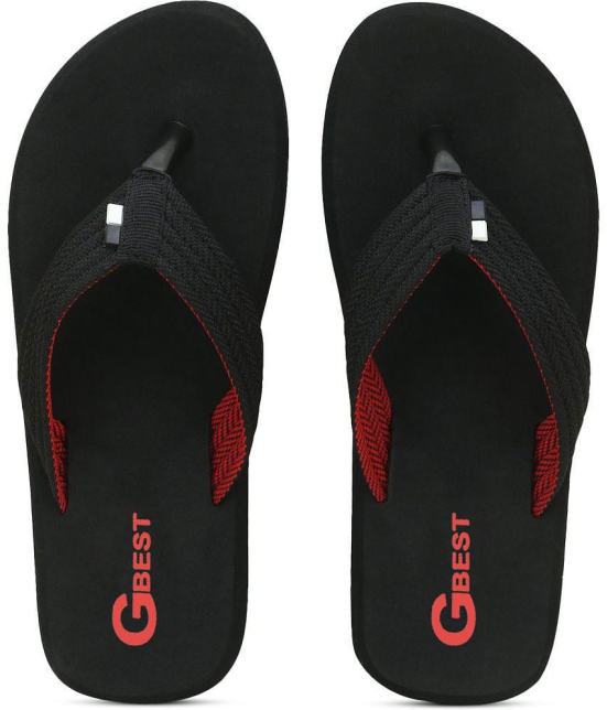 GBest - Black Men''s Thong Flip Flop - None