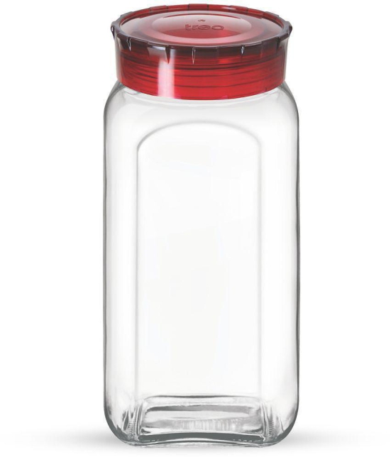 TREO by Milton Glass Jar- 2350 ml, 1 Piece,Transparent - Transparent