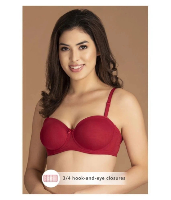 Clovia Pack of 1 Lace Womens Everyday Bra ( Maroon ) - 36D