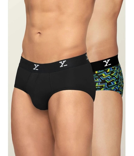 XYXX Pack of 2 Modal Mens Briefs ( Multicolor ) - None