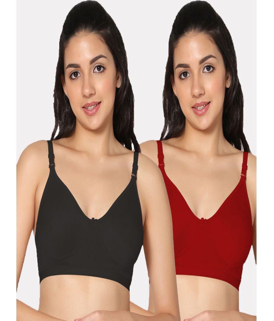 IN CARE LINGERIE - Multicolor Cotton Non Padded Women's Everyday Bra ( Pack of 2 ) - None