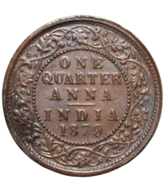 PRIDE INDIA - 1 Quarter Anna (1879) Victoria Empress 1 Numismatic Coins