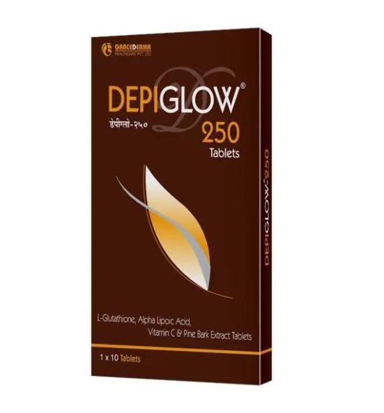 Depiglow 250 tablet glutathione tab ( 10 TAB )