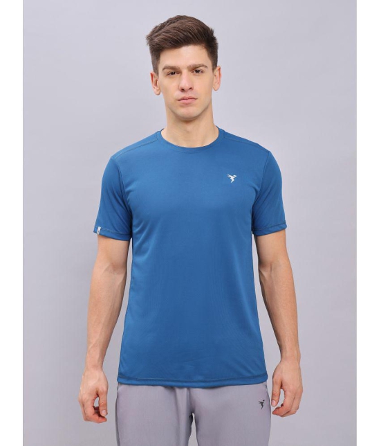 Technosport Teal Polyester Slim Fit Men's Sports T-Shirt ( Pack of 1 ) - None