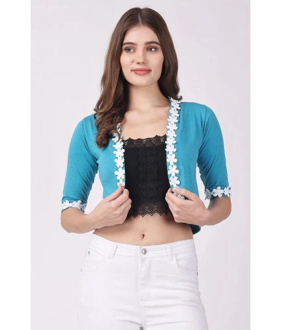 Affair Cotton Womens Shrugs - Blue ( Single ) - None