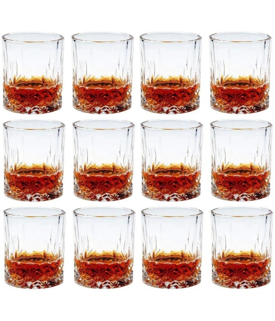 Somil Whisky  Glasses Set,  200 ML - (Pack Of 12)