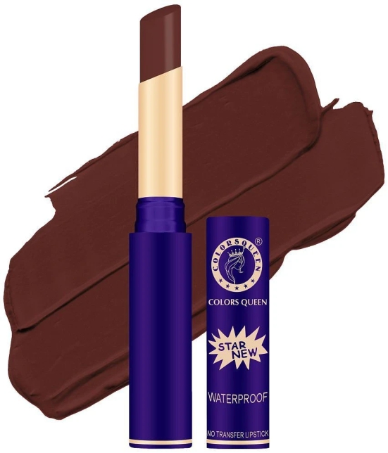 Colors Queen Queen Lips Non Transfer, Long Lasting Matte Lipstick Browny (5g)