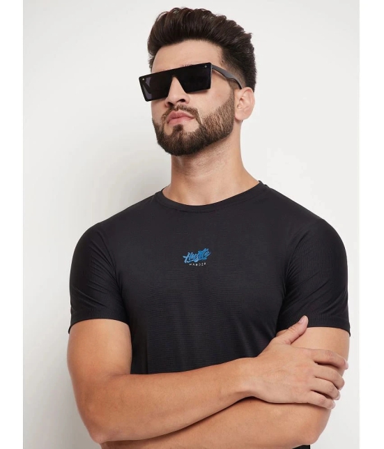 MXN - Black Cotton Blend Regular Fit Mens T-Shirt ( Pack of 1 ) - None