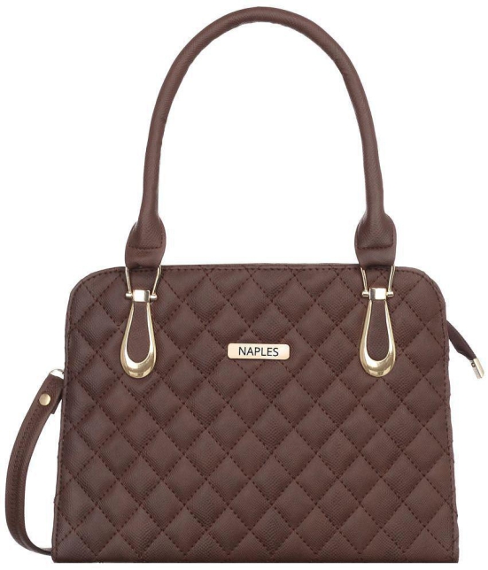 Naples - Brown PU Shoulder Bag - Brown