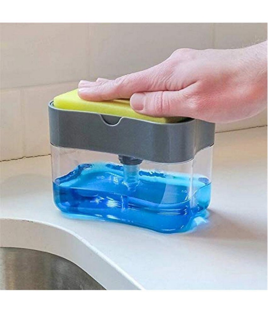 Handa Transparent Plastic Dish Washer ( Pack of 1 ) - Transparent