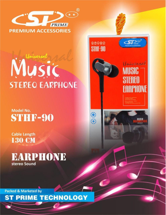 ST 10pcs Universal Music Stereo Earphones  STHF90