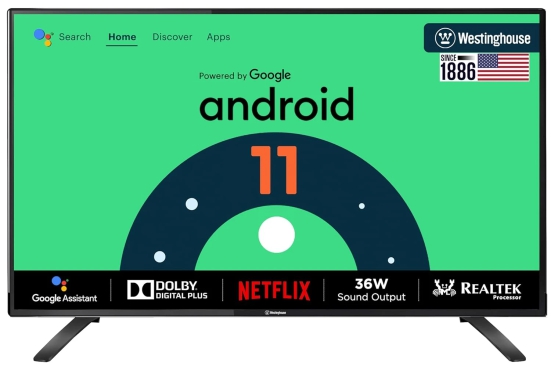Westinghouse 80 cm 32 inches W2 Series HD Ready Certified Android LED TV WH32HX41 Black-Black