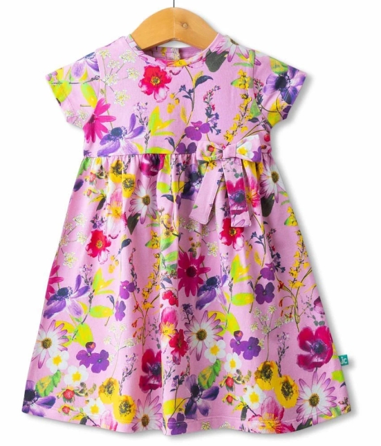 Juscubs Pink Cotton Baby Girl Dress ( Pack of 1 ) - None