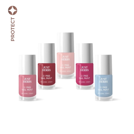 Nail Paints  - Set of 5 | 21-Free Formula