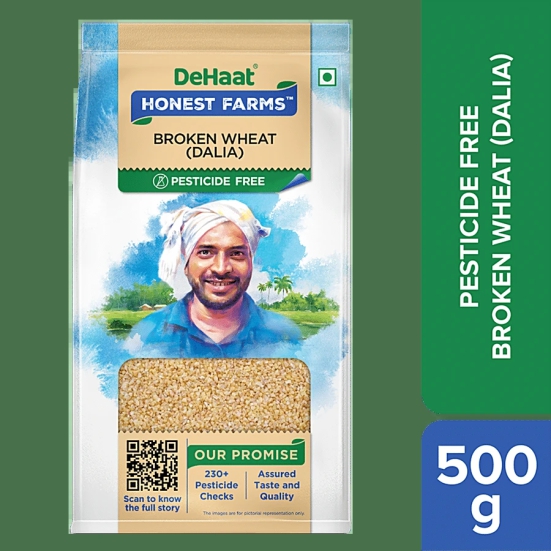 Dehaat Honest Farms Dehaat Broken Wheat (Dalia) 500G, 1 Pc