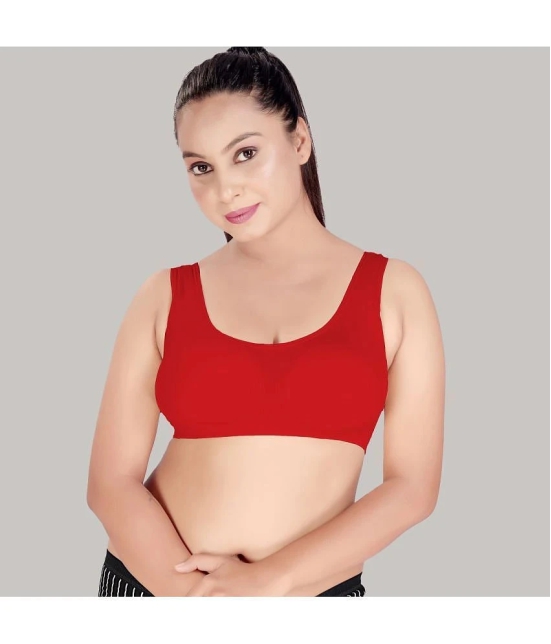 haya fashion Red Polyester Heavily Padded Womens Everyday Bra ( Pack of 1 ) - None