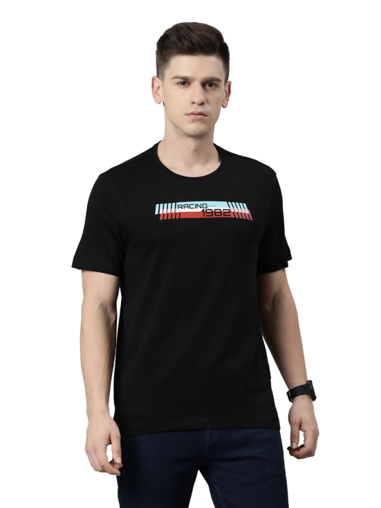 TVS Racing Round Neck T Shirts-Premium 100% Cotton Jersey, Versatile T Shirt for Men, Ideal for Gym, Casual Wear & More-Mercerised Yarn for Extra Durability-Easy to Wear & Wash