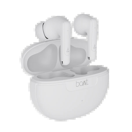 boAt Airdopes 161 ANC | Wireless Earbuds with Active Noise Cancellation up to 32dB, ENx™ Technology, ASAP™ Charge White