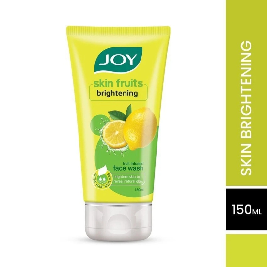 Joy Skin Brightening Lemon Face Wash with Vitamin C For Glowing Skin 150ml, (Pack of 1)