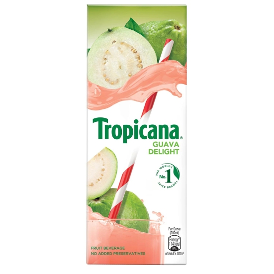 Tropicana Juice Guava, 200 Ml Tetra Pack