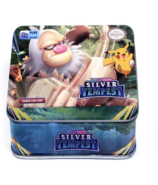 sevriza Mini Poke-Moon FUSION STRIKE Totally Surprising Card in Attractive Metal Tin Box