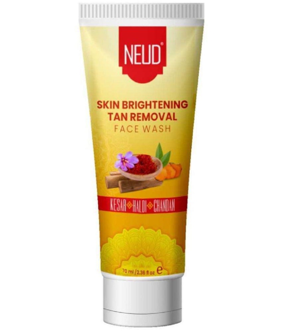 NEUD Skin Brightening Tan Removal Face Wash for Men and Women, 70 ml (Pack of 1)