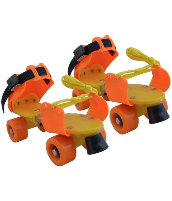 sevriza orange and yeallow Roller Skates For Kids Age Group 3 -15 Years Adjustable