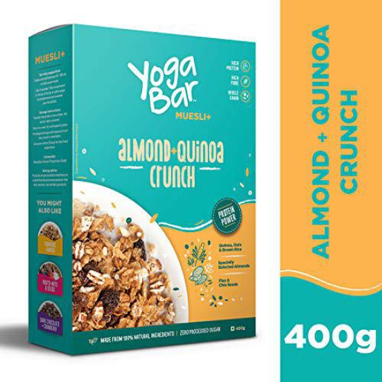 Yogabar Yoga Bar Muesli Almond Quinoa Crunch 400G