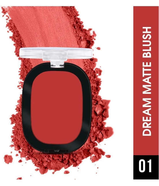 Beauty Berry Dream Matte Blush Highly Pigmented & Blendable Shades 7g, Deep Red (Shade - 01)