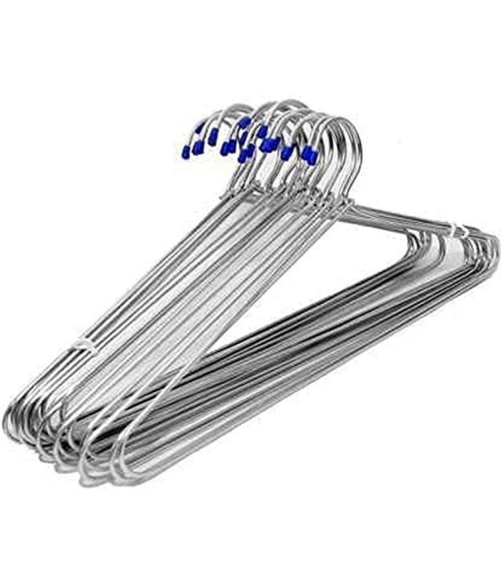 TINUMS Stainless Steel Standard Clothes Hangers ( Pack of 12 )