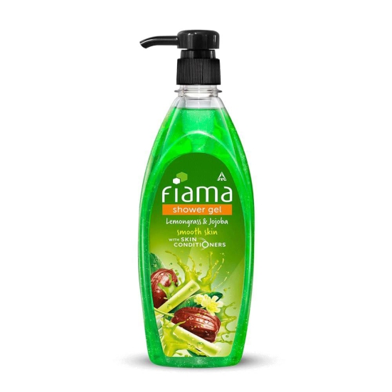 Fiama Body Wash Shower Gel Lemongrass & Jojoba, 500ml, Body Wash for Women and Men with Skin Conditioners Suitable for All Skin Types