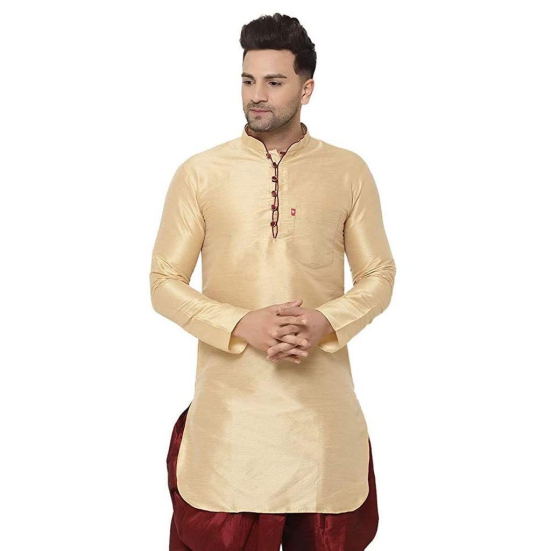 Banity Bey Men's Dupion Regular Fit Kurta |Soft and Comfortable Kurta |Ethnic Kurta Special for Mens