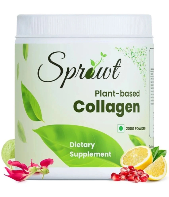 Sprowt Plant Based Collagen Builder for Youthful & Glowing Skin. Collagen Powder for Men and Women. Collagen Supports Beautiful Skin, contains Amla, Vitamin C and Guava