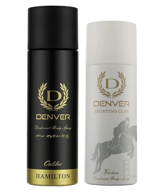 Denver Caliber Deo - 200ML & Victor Deo - 165ML for Men (Combo Pack of 2)